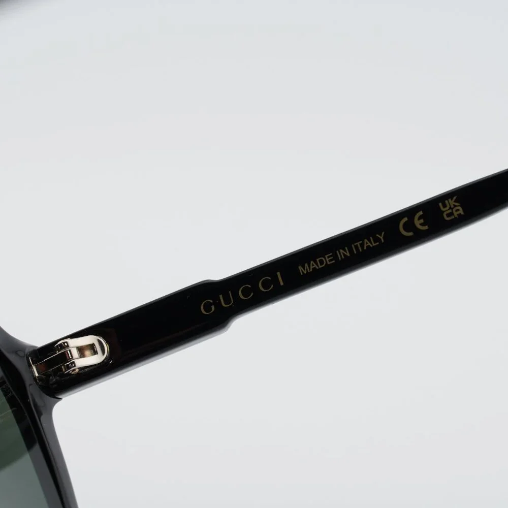 Gucci GG1823SA 001 Sunglasses Black Square Frame, Grey Lenses